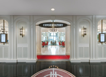 Grafias Antique Nickel Clear Satin @ The Conservatory Restaurant at Crown