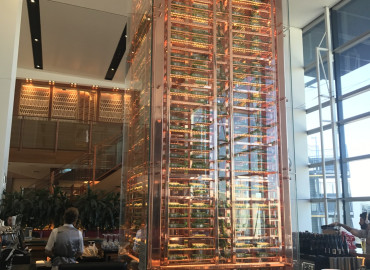 VIRGINIS Polished Copper to mild steel tower Sydney Airport
