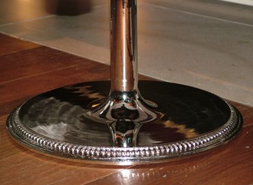 Polished Nickel to Hilton table bases