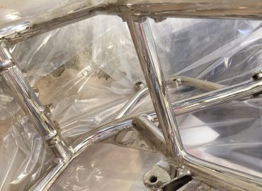 Antares Polished Nickel finish detailing at the factory