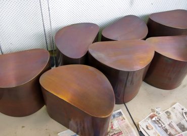 Arcturus Oiled tables to Pebble side tables at 