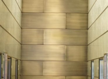 Alhena Antique Brass to panels 44 Market Street Sydney