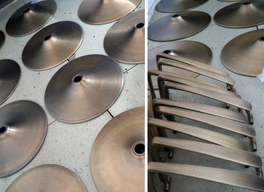 Alhena Antique Brass + Clear Satin