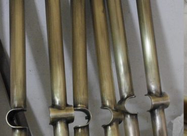 Alhena Antique Brass + Clear Satin