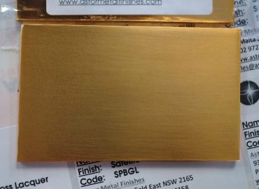 Pegasi Brushed Gold + Satin clear finish