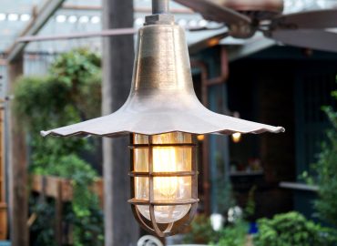 Bootis Natural - Aged Copper Oiled to to aluminium light fittings @ The Potting Shed