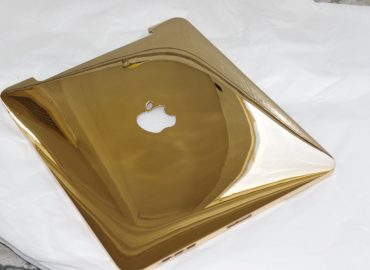 Pavonis Gold plated to aluminium ipad cover