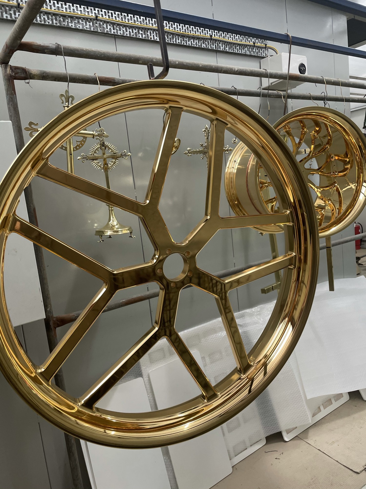 Gold plated front rim