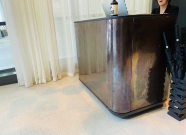 Bootis DARK Natural - Dark Aged Copper Oiled to Little National Hotel Sydney 